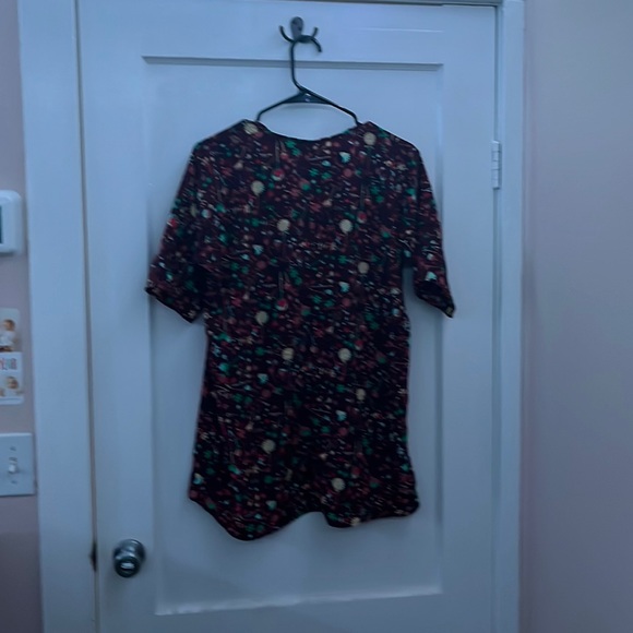 Purple cardigan Lula roe with flowers - Picture 2 of 4